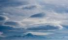 USA, Idaho. Dramatic sky and stratus cloud. Art Print